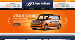 Desktop Screenshot of hamblinsbodyandpaint.com